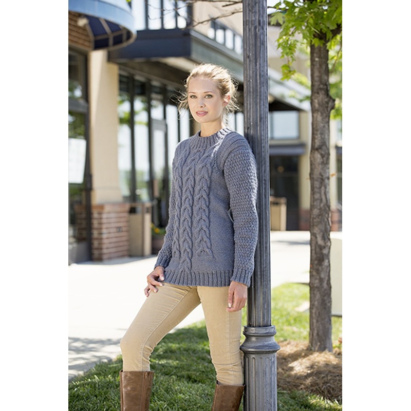 Universal Yarn Deluxe Cable Collection Patterns – Mount Mitchell Tunic – PDF Download
