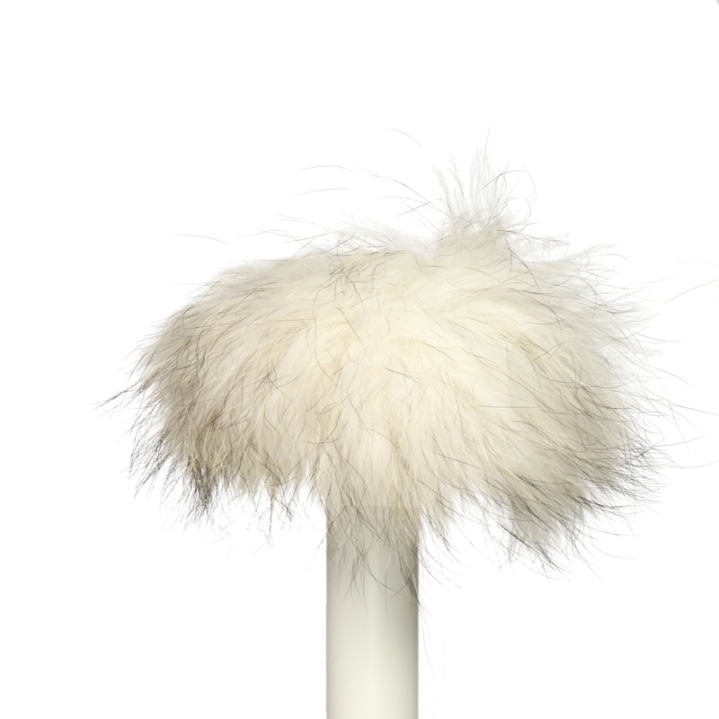 Jimmy Beans Wool Fur Pom Poms – Ivory (6)