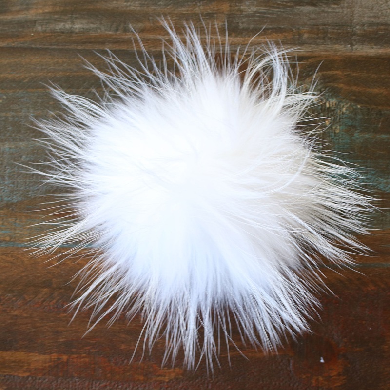 Jimmy Beans Wool Fur Pom Poms – White – Snap (6)