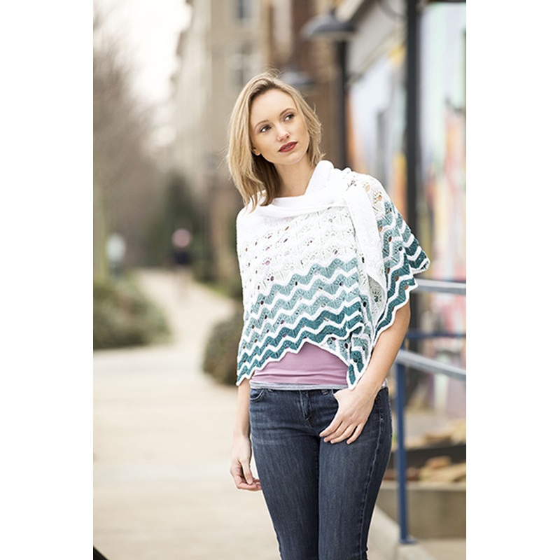 Universal Yarn Contrarian Shawls: Book 2 Patterns – Gradiate Shawl – PDF Download