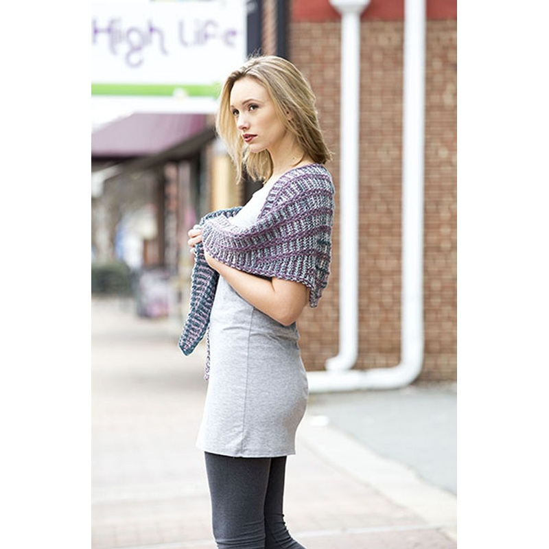 Universal Yarn Contrarian Shawls: Book 2 Patterns – Traverse Scarf – PDF Download