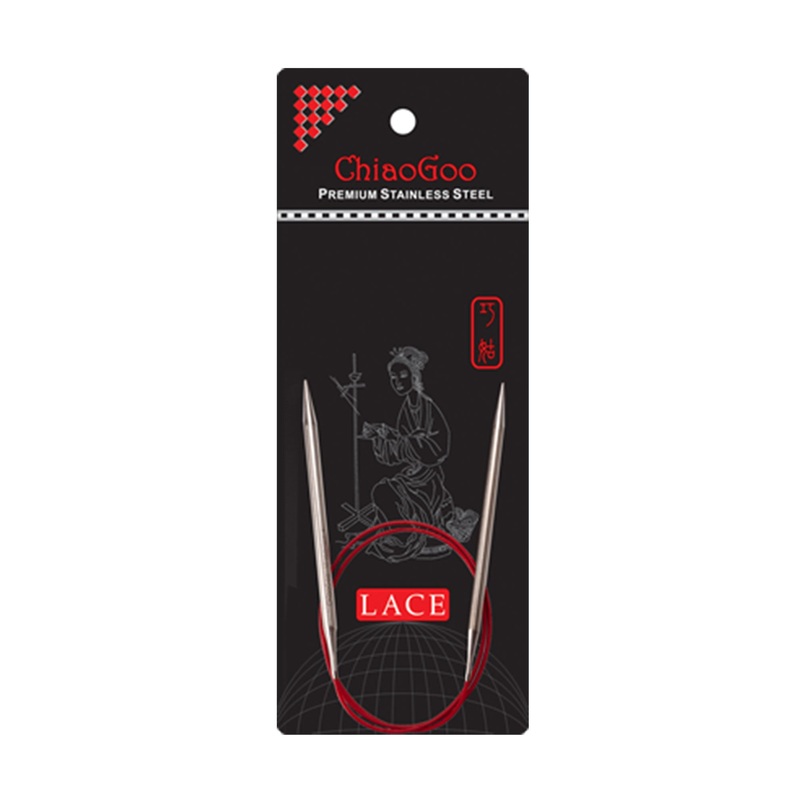 ChiaoGoo RED Lace Circular Needles – US 000 (1.5mm) – 16