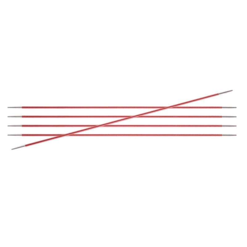 KnitPro Zing Double Pointed Needles – US 0 (2.00mm) – 8 Coral