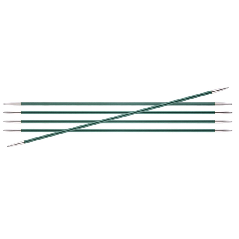 KnitPro Zing Double Pointed Needles – US 2.5 (3.0mm) – 6 Jade