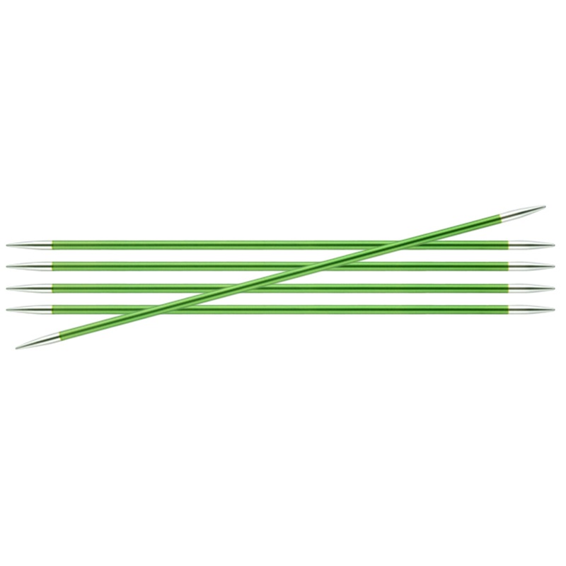 KnitPro Zing Double Pointed Needles – US 4 (3.50mm) – 6 Chrysolite