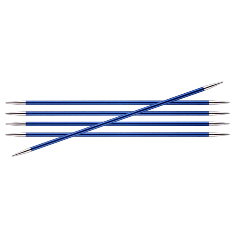 KnitPro Zing Double Pointed Needles – US 6 (4.0mm) – 8 Iolite