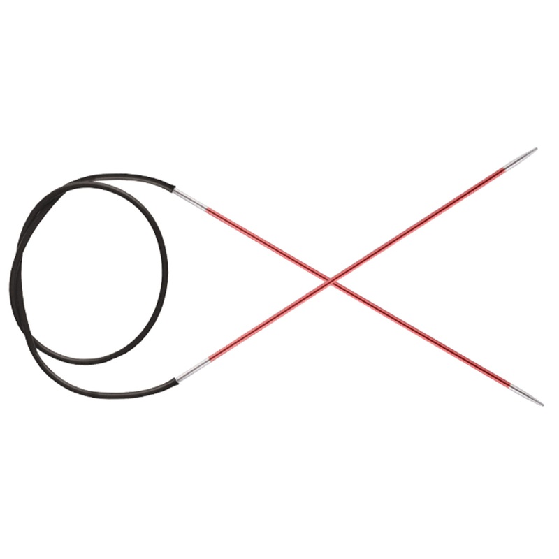 KnitPro Zing Fixed Circular Needles – US 0 (2.0mm) – 24 Coral