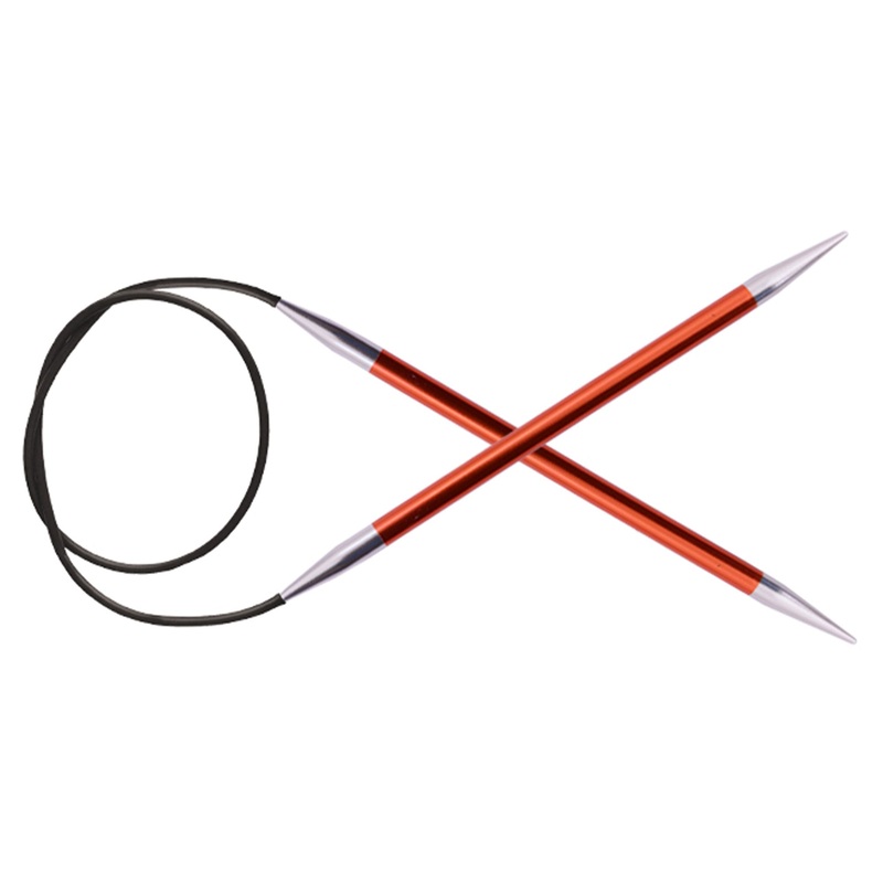 KnitPro Zing Fixed Circular Needles – US 1.5 (2.5mm) – 47 Garnet