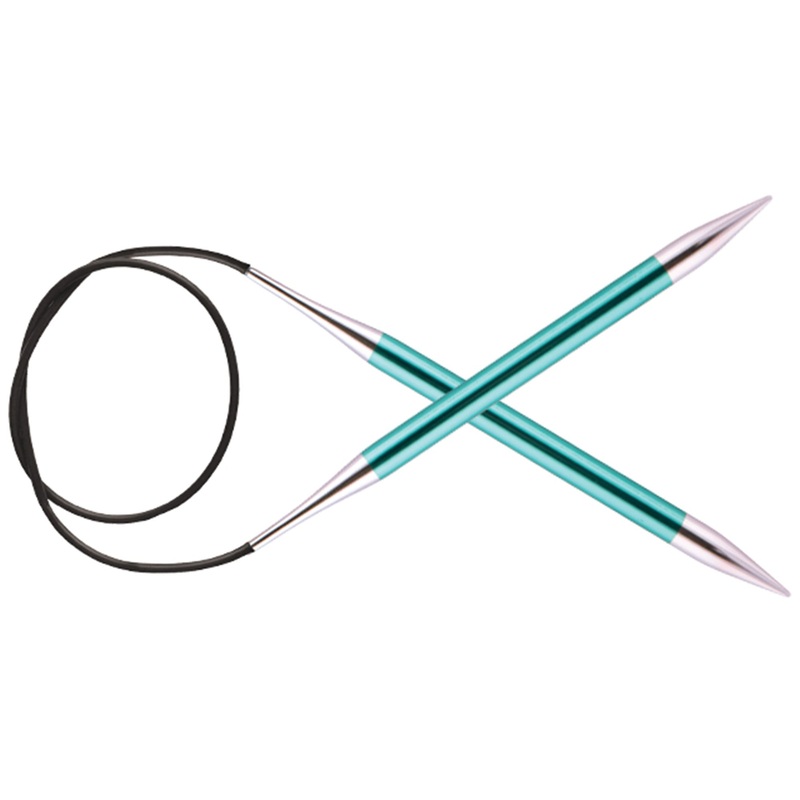 KnitPro Zing Fixed Circular Needles – US 11 (8.0mm) – 40 Emerald