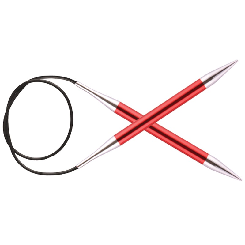 KnitPro Zing Fixed Circular Needles – US 13 (9.0mm) – 24 Garnet
