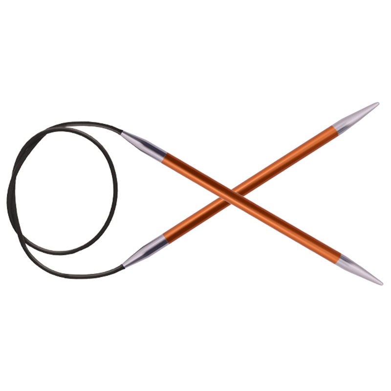 KnitPro Zing Fixed Circular Needles – US 2 (2.75mm) – 32 Carnelian