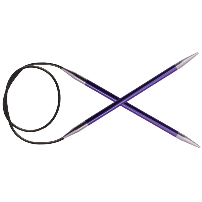 KnitPro Zing Fixed Circular Needles – US 5 (3.75mm) – 47 Amethyst