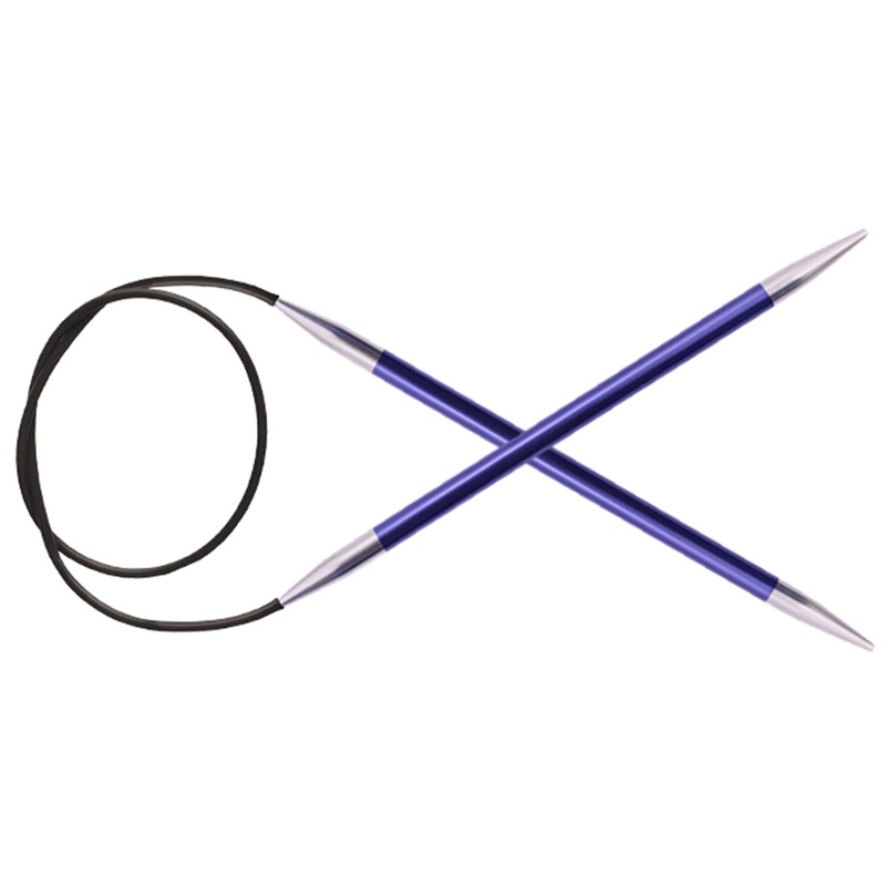 KnitPro Zing Fixed Circular Needles – US 7 (4.5mm) – 9 Iolite