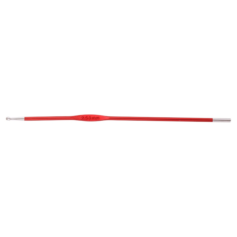 KnitPro Zing Single End Crochet Hooks – 2.50mm Garnet