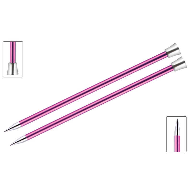 KnitPro Zing Single Pointed Needles – US 15 (10.0mm) – 14 Ruby