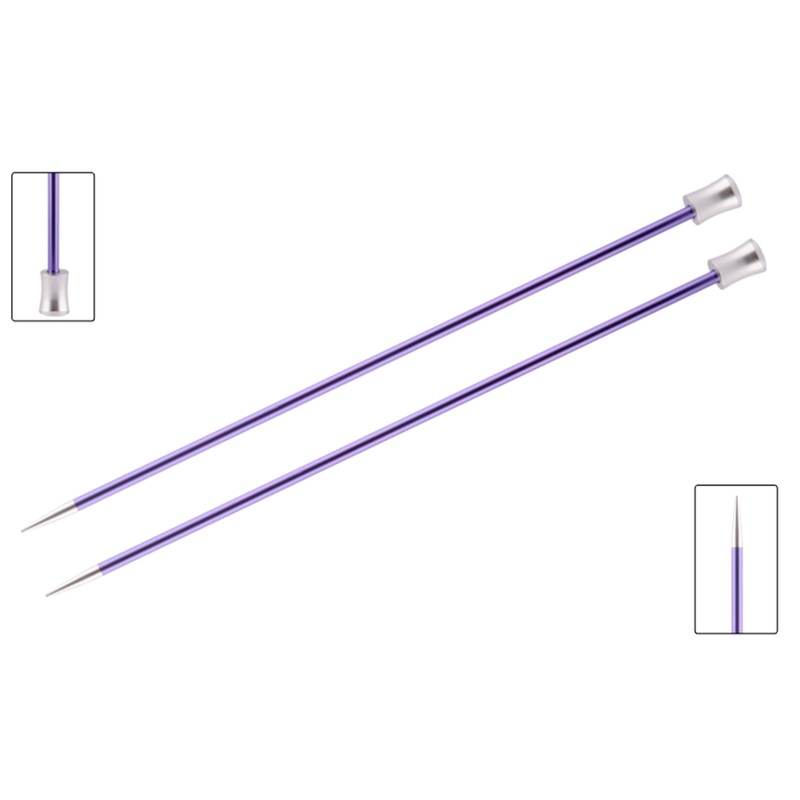 KnitPro Zing Single Pointed Needles – US 5 (3.75mm) – 10 Amethyst