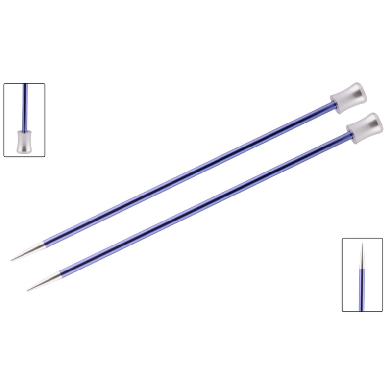 KnitPro Zing Single Pointed Needles – US 7 (4.5mm) – 10 Iolite