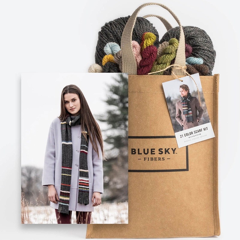 Blue Sky Fibers 21-Color Scarf Kit