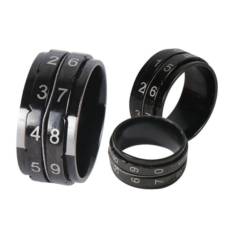 KnitPro Row Counter Ring – Black – Size 12
