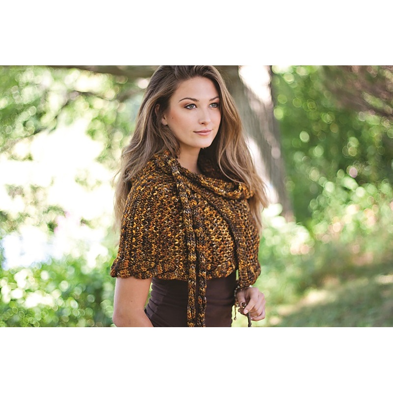 Malabrigo Book 12: Elements Patterns – Madera Wrap – PDF Download