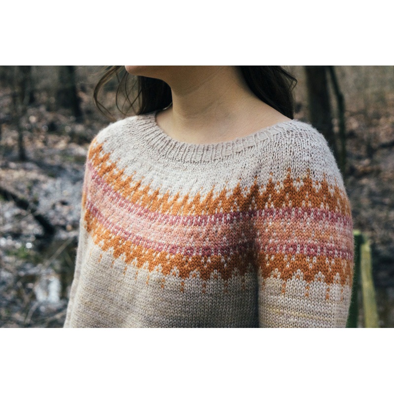 Manos del Uruguay Yesica Collection Patterns – Yesica Fairisle Pullover – PDF Download