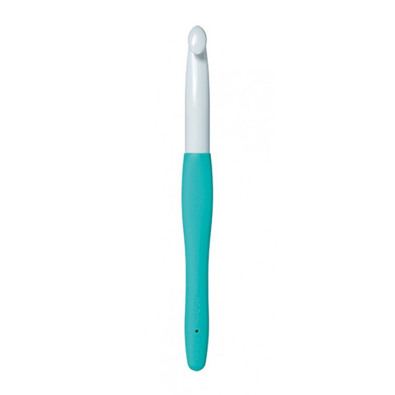 Clover Amour Crochet Hooks- Aluminum Needles – Size 12mm Turquoise