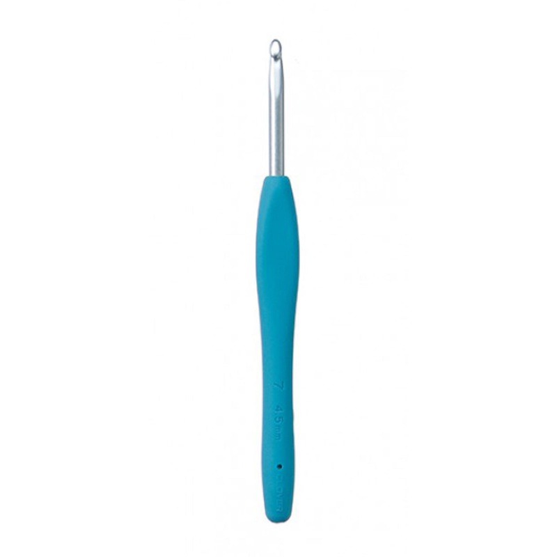 Clover Amour Crochet Hooks- Aluminum Needles – Size 7 (4.5mm) Blue