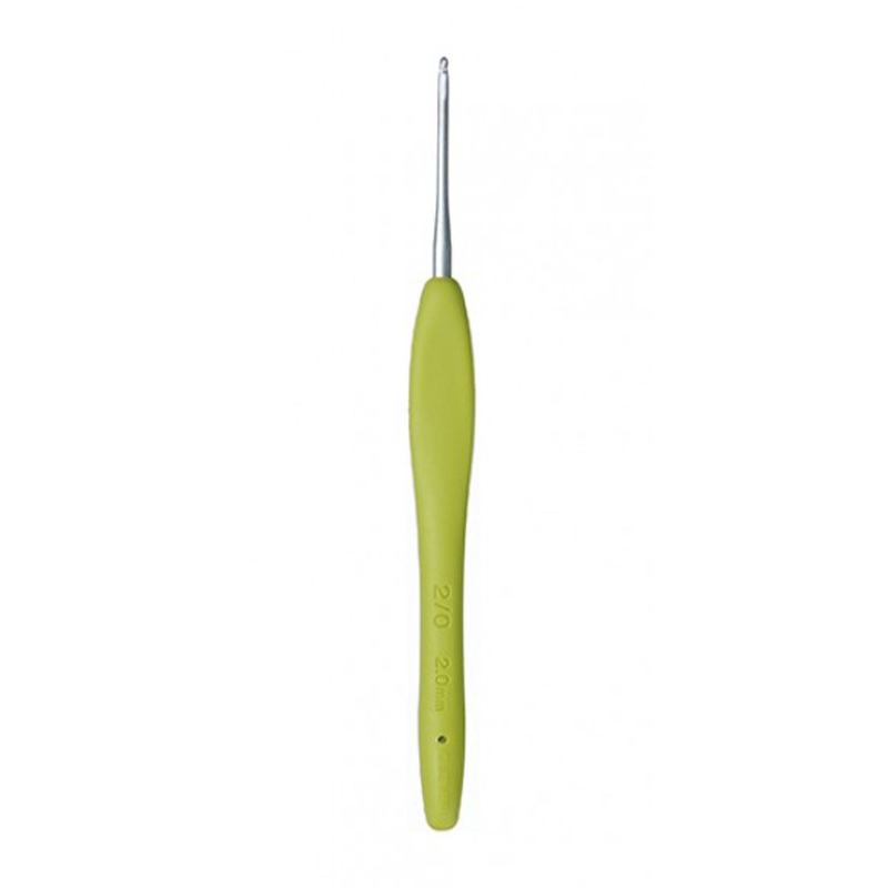 Clover Amour Crochet Hooks- Aluminum Needles – Size B (2.25mm) Green