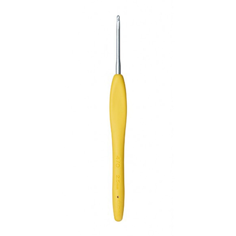 Clover Amour Crochet Hooks- Aluminum Needles – Size C (2.75mm) Yellow