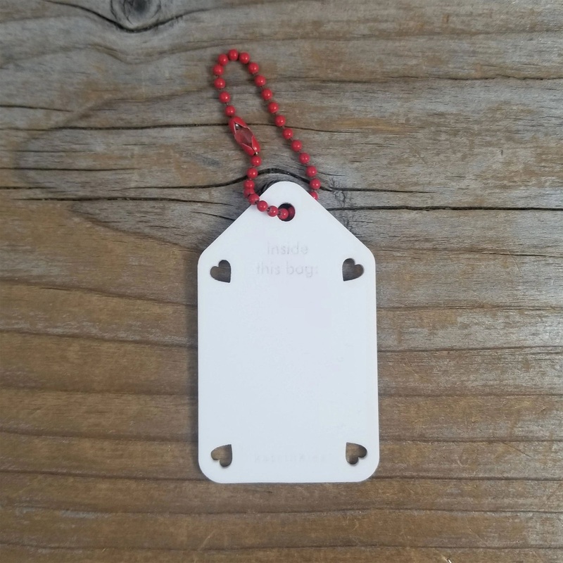 Katrinkles Write On/ Wipe Off Project Tags – White Tag- Red Chain