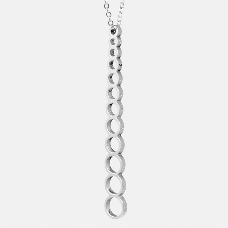 ILOVEHANDLES Knitting Necklace Needle Sizer – Stainless Steel