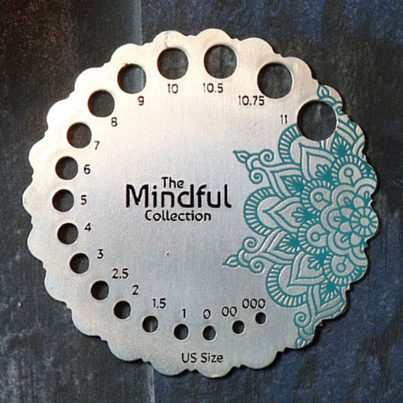 KnitPro Mindful Collection Accessories – Mindful Sterling Needle Sizer
