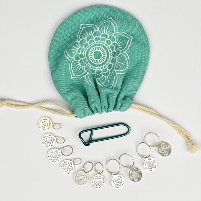 KnitPro Mindful Collection Accessories – Mindful Sterling Stitch Markers