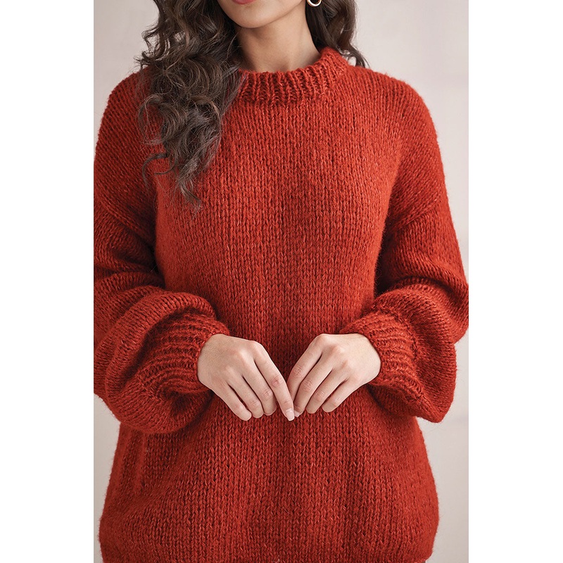 Rowan Mode at Rowan Collection 3 PDF Patterns – 010 Crew Neck Sweater Mode by Rowan 3 – PDF Download