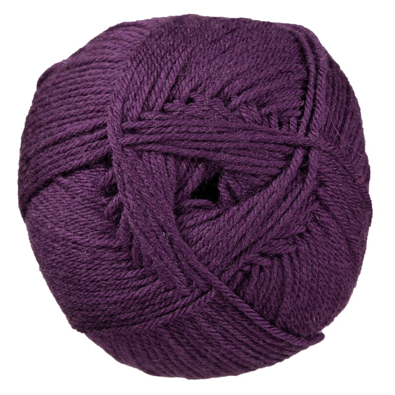 Rowan Pure Wool Superwash Worsted Yarn – 198 Eggplant