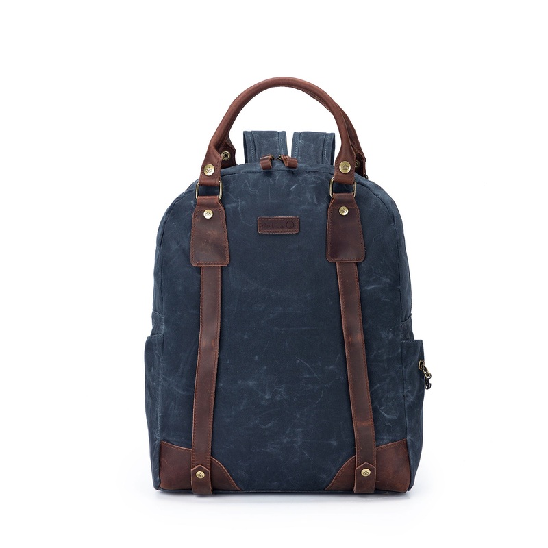 della Q Maker’s Canvas Backpack – Blue