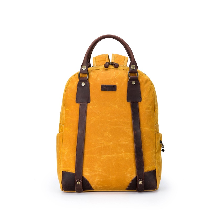 della Q Maker’s Canvas Backpack – Mustard