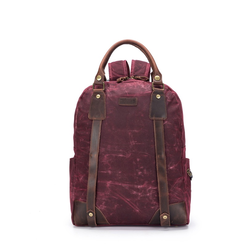 della Q Maker’s Canvas Backpack – Red