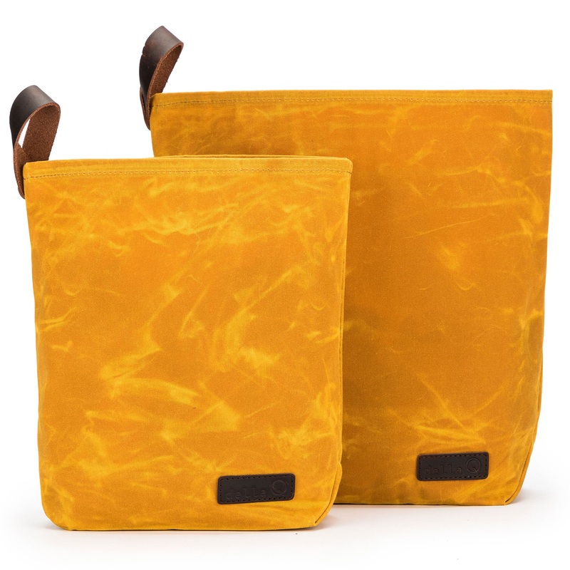 della Q Maker’s Canvas Knit Sacks (Set of 2) – Mustard