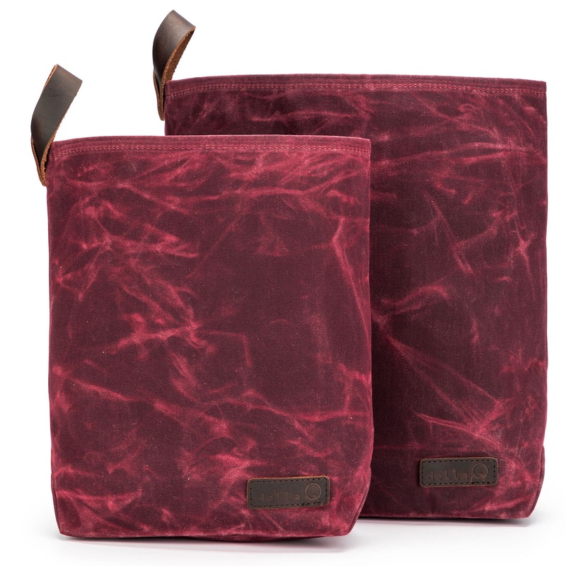 della Q Maker’s Canvas Knit Sacks (Set of 2) – Red