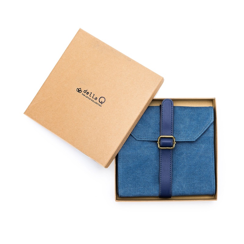 della Q Maker’s Canvas Needle Case – Indigo