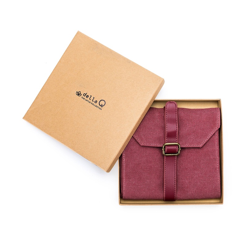 della Q Maker’s Canvas Needle Case – Maroon