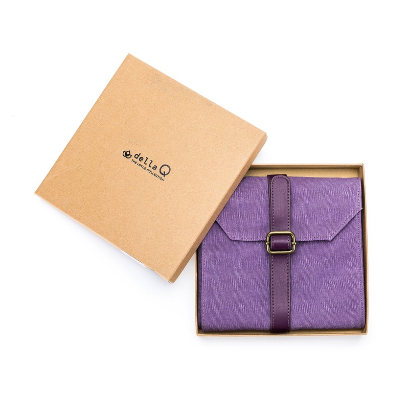della Q Maker’s Canvas Needle Case – Plum