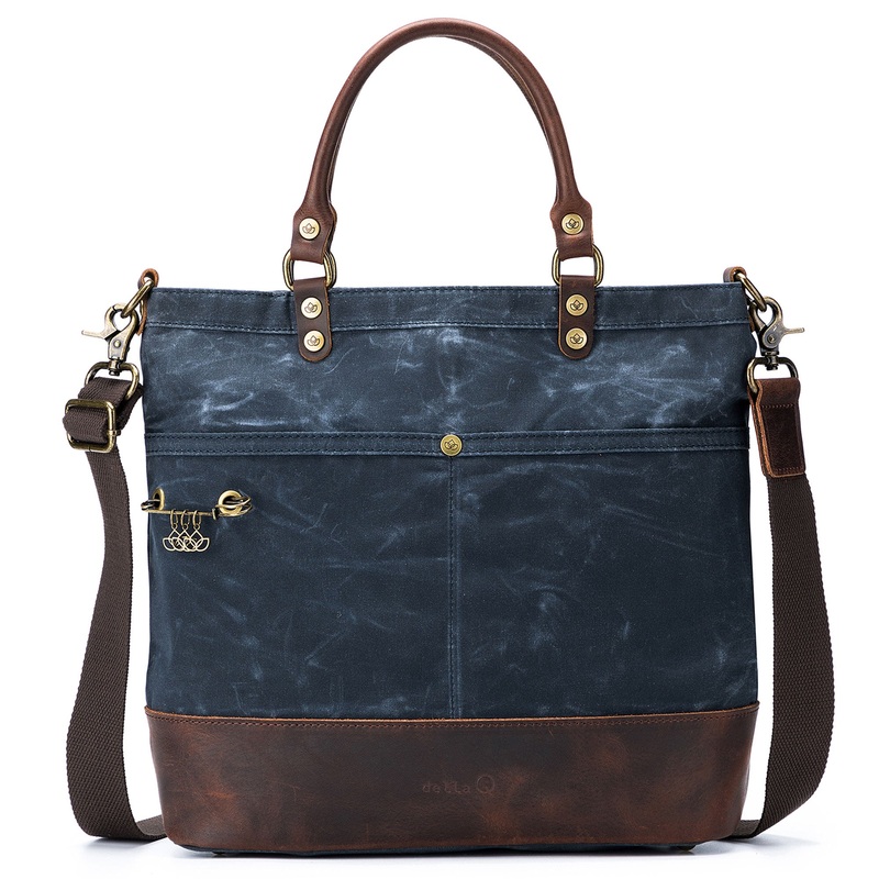 della Q Maker’s Canvas Tote – Blue