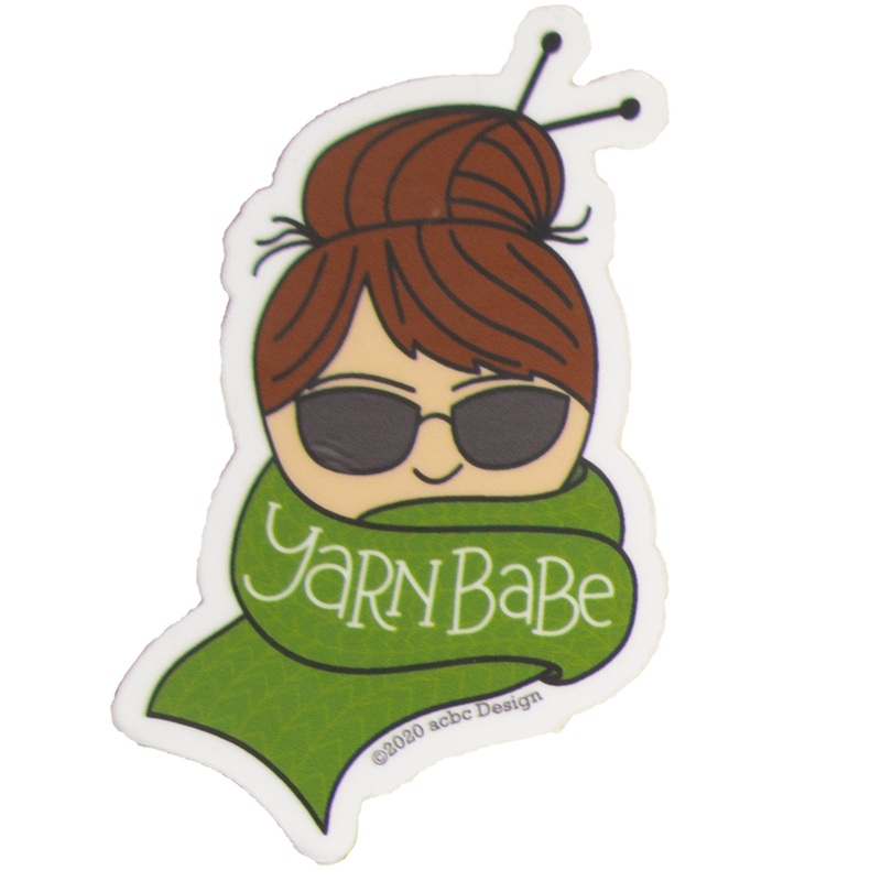 acbc Design Yarn Babe Collection – Green Scarf – Vinyl Sticker