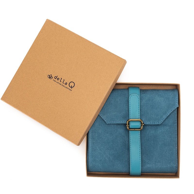 della Q Maker’s Canvas Needle Case – Teal