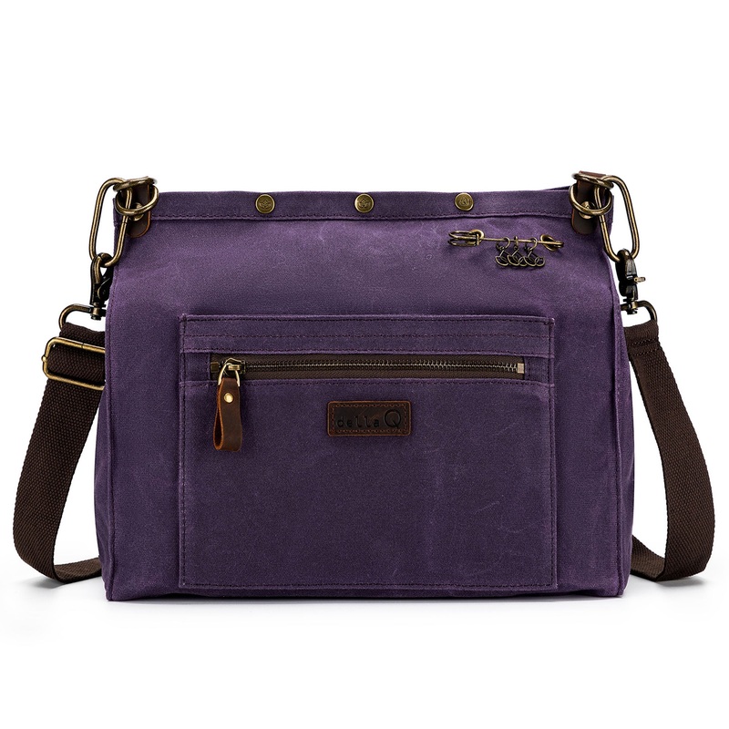 della Q Maker’s Canvas Rucksack – Purple