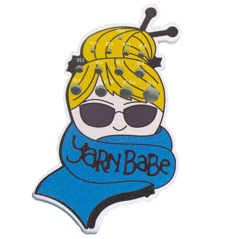 Jimmy Beans Wool Yarn Babe Accessories – Blue Scarf Needle Gauge