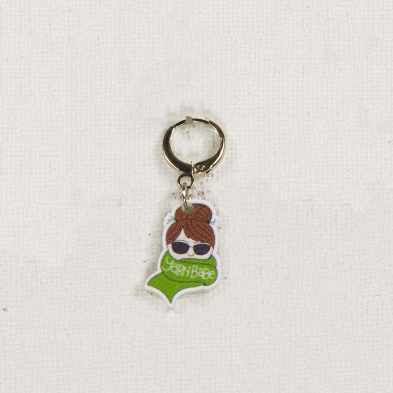 Jimmy Beans Wool Yarn Babe Accessories – Green Scarf Stitch Marker