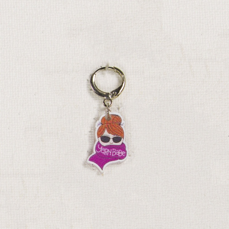Jimmy Beans Wool Yarn Babe Accessories – Mauve Scarf Stitch Marker